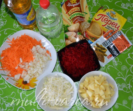 Borsch nélkül paradicsom és a káposzta multivarka (nélkül paradicsom) Leves nélkül paradicsom és a káposzta multivarka