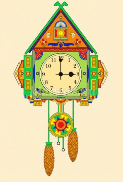 Cuckoo Clock papírból saját kezűleg a gyermekek számára (papír) Cuckoo Clock papírból saját kezűleg a gyermekek számára