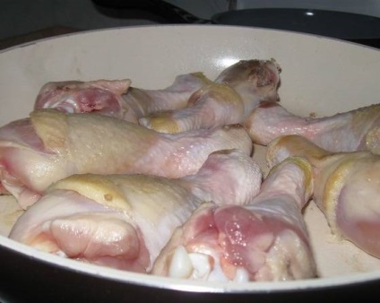 Chakhokhbili csirke a sütőben - lépésről lépésre recept fotók