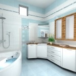 Decor helyiségek kék csempe „Camila” a fürdőszobában