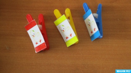 Didaktikus játék clothespins „zajos kép” a gyermekek számára óvodáskortól