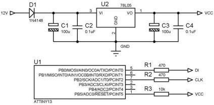 Emulátor CD-váltó a felvevő audi mikron attiny13