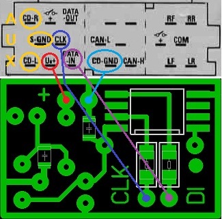 Emulátor CD-váltó a felvevő audi mikron attiny13