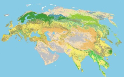 Eurasia - a kontinens, amely lemossa 4-óceáni