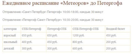 Hogyan juthat el Szentpétervárra, hogy Peterhof shuttle busz, busz, meteor
