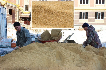 Mi frakció homok felhasználhatja félszáraz betonaljzat