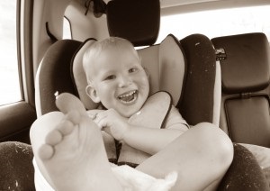 Ahogy mentünk a Krím-három évben a gyermek az autóban