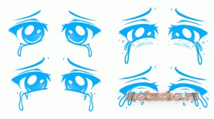 Hogyan kell felhívni a síró lány és egy szomorú arc az anime, könnyű és egyszerű ceruza, (sír) Hogyan kell felhívni a síró lány és egy szomorú arc az anime, könnyű és egyszerű, hogy dolgozzon egy ceruza