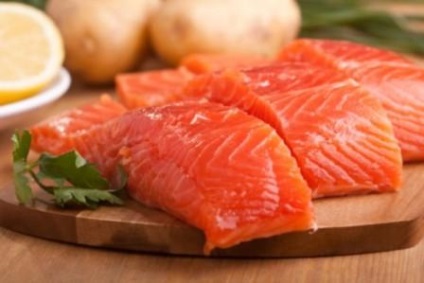 Ahogy só lazac otthon egy egyszerű recept egy fotó - finom saláta receptek (só) Ahogy só lazac otthon egy egyszerű recept egy fotó - finom saláta receptek