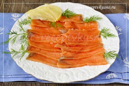 Ahogy só lazac otthon egy egyszerű recept egy fotó - finom saláta receptek (home) Ahogy só lazac otthon egy egyszerű recept egy fotó - finom saláta receptek
