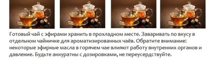 Hogyan ízesített tea illóolaj