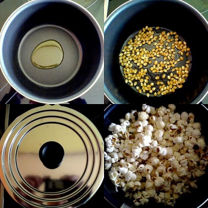Főzni popcorn otthon, növekvő technikák