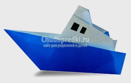 Hogyan készítsünk egy csónakot papír origami lépésről lépésre fotókkal és videó