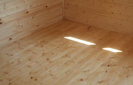 Hogyan, hogy a padló a fa ház fából készült gerendák, mint üzembe stílus laikus