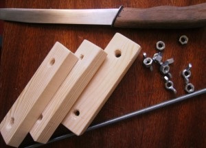 Hogyan készítsünk egy fogantyút a kést, hogy hogyan lehet