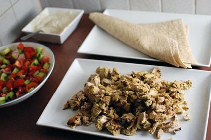 Hogyan készítsünk shawarma otthon finom, gyors