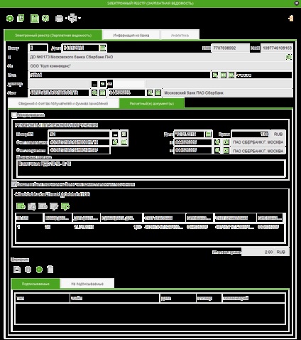 Hogyan hozzunk létre egy bérszámfejtés Sberbank Business Online