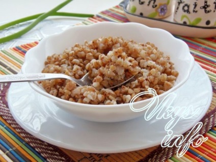 Főzni hajdina a mikrohullámú recept egy fotó