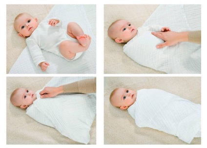 Hogyan csomagolja egy újszülött egy takaró