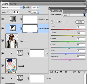 Ötvözi a képeket a Photoshop (finomítása él Javított területén) Ötvözi fotók Photoshop