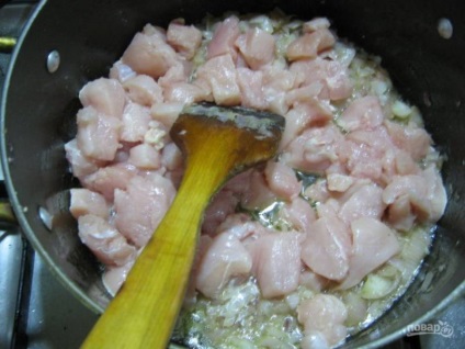 Csirke pörkölt joghurt - lépésről lépésre recept fotók