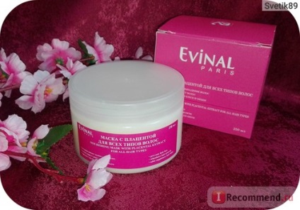 Hair Mask tápláló evinal placenta kivonat minden típusú - „Meet the mask