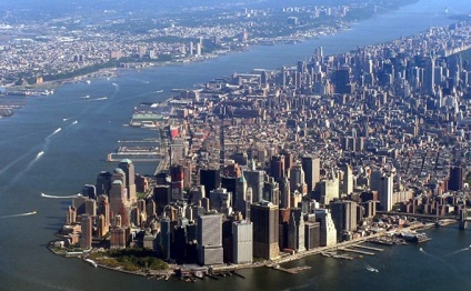 Manhattan Island (fotó) (Manhattan), valamint több kis sziget - a