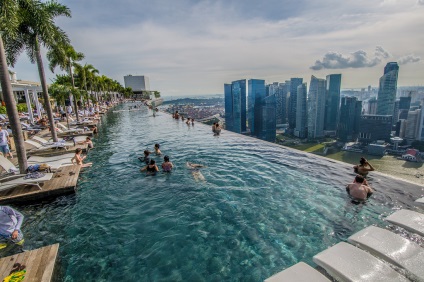Szállodák Szingapúr egy medence a tetőn fotó, ár