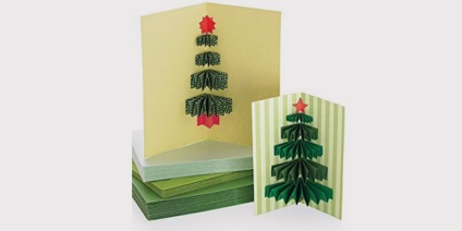 Karácsonyi kártyák saját kezűleg, hogyan kell csinálni a nagy részét a papír