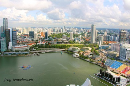 A figyelem a tető, a legdrágább hotel a marina Bay Sands Szingapúrban
