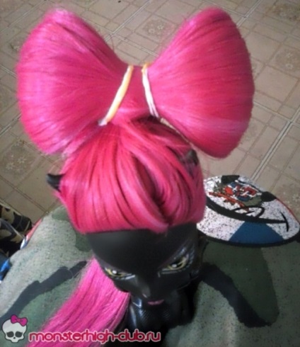 Frizura - íj - a babák Monster magas - mester osztály, Monster magas (high) Frizura - íj - a babák Monster High - mesterkurzus, nagy szörny