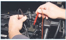 Ellenőrzés a gyújtótekercs és láncok Ford Focus II