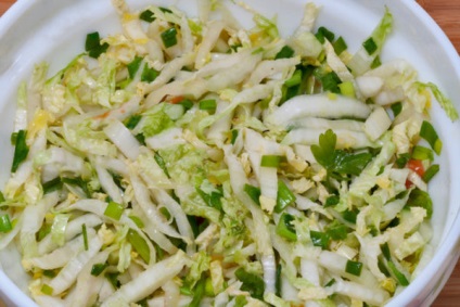 Saláta kínai kel lépésben receptek fotókkal, ötletek