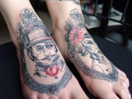 Татуювання на підйомі стопи