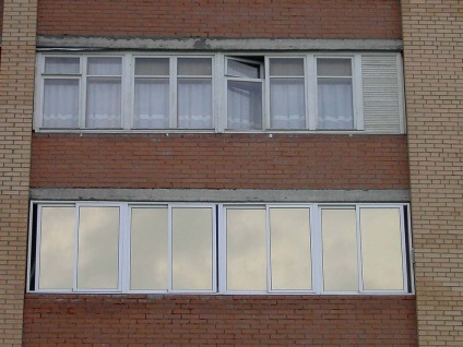 Színezett erkélyek és loggiák, a film az üveg, tónusú ablakok, fotó, film, hogy állítsa le a