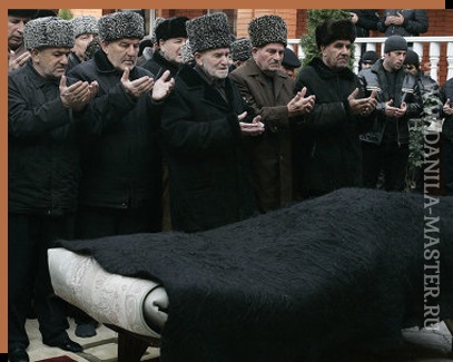 Hagyományok és szokások Ingusföldön kapcsolódó temetés