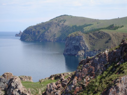 Virtuális túra a Bajkál kiterjedésű Olkhon hogy Chivyrkuy Bay, a Bajkál-tó terra