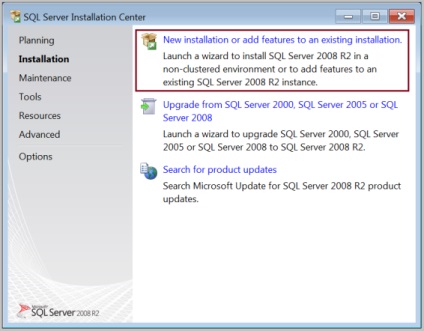 Telepítése a Microsoft SQL Server 2008 R2 Express