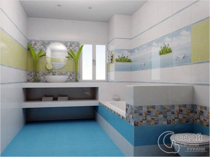 Fürdőszoba a tengeri stílusban - lehetőség fürdőszoba tervezés egy tengeri stílusban (fotók)