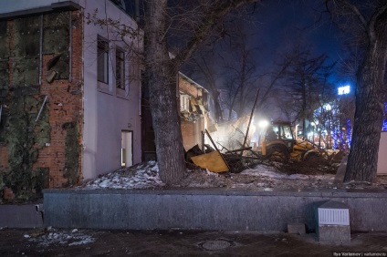 Moszkva Demolition kis kereskedelmi pavilonok