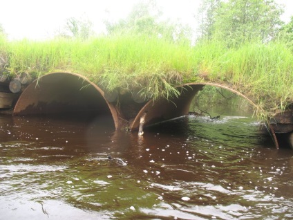 Víz utakon területeken folyó (River) Víz út a folyó területén