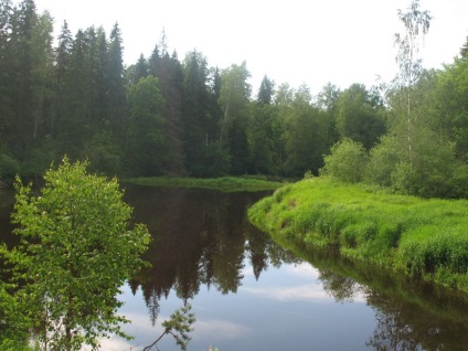 Víz utakon területeken folyó (River) Víz út a folyó területén