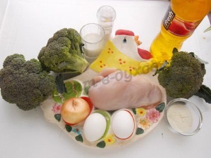 Sült brokkoli a kemencében (brokkoli) Brokkoli rakott a kemencében