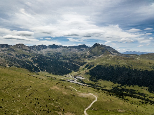 Serene nyári Andorra (Andorra) Csendes nyári Andorra