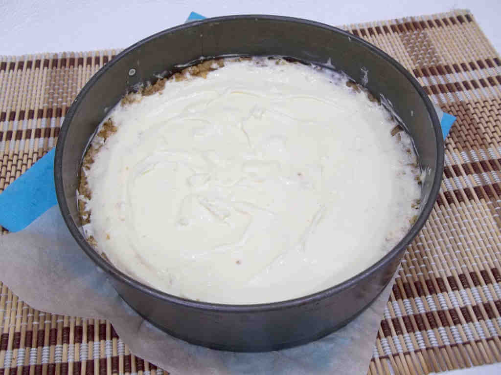 Cheesecake sajttorta (cheesecake főzési túrós) sajtalvadék