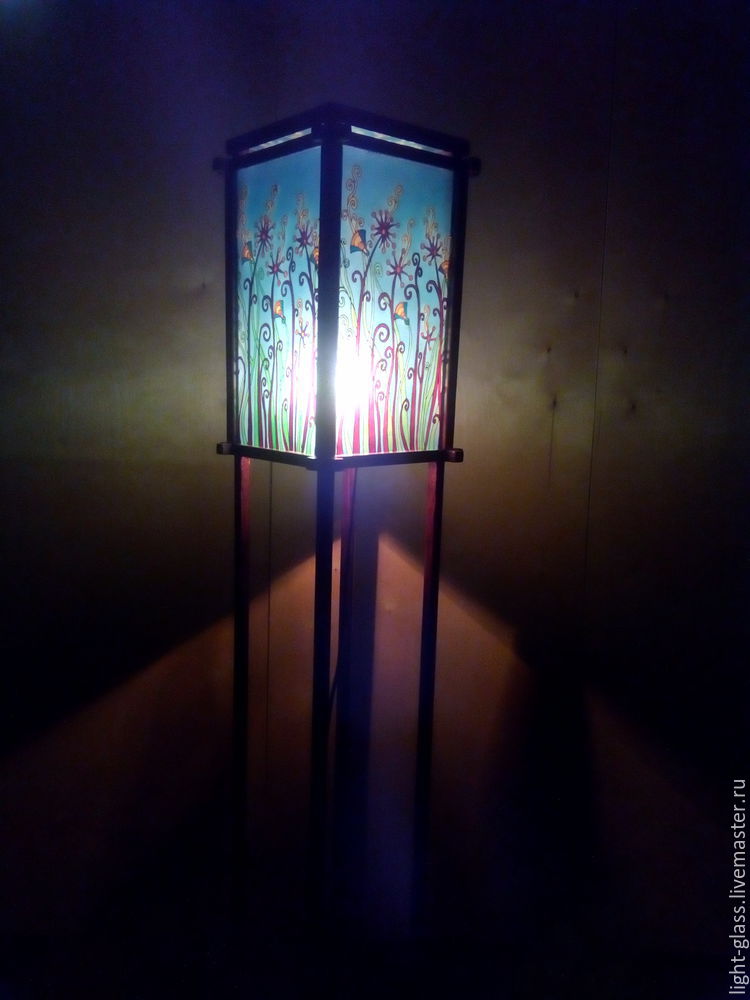 Készíts egy aranyos lámpa ólomüveg falkép - Fair Masters - kézzel készített,