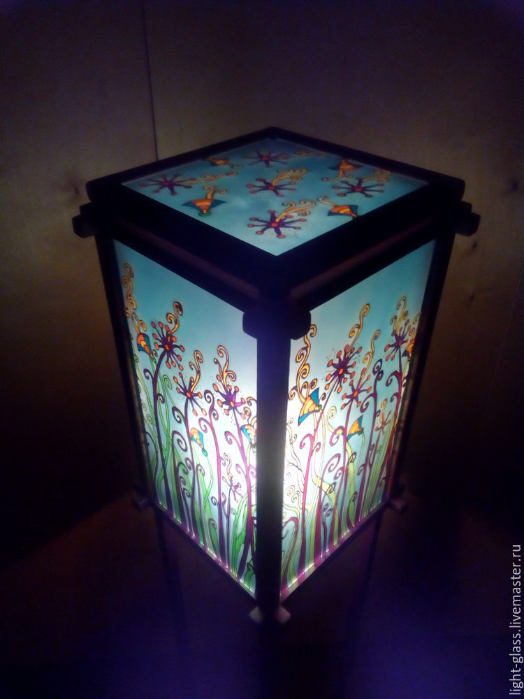 Készíts egy aranyos lámpa ólomüveg falkép - Fair Masters - kézzel készített,