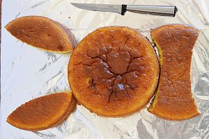 Gyermek torta nélkül öntött (öntött gyermekek sütemény) Gyermek torta nélkül öntött