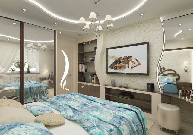 A design a falak gipszkarton (40 fotó) - szekrények, rések, ívek (fülkékben) A design a falak gipszkarton (40 fotó) - szekrények, rések, boltívek