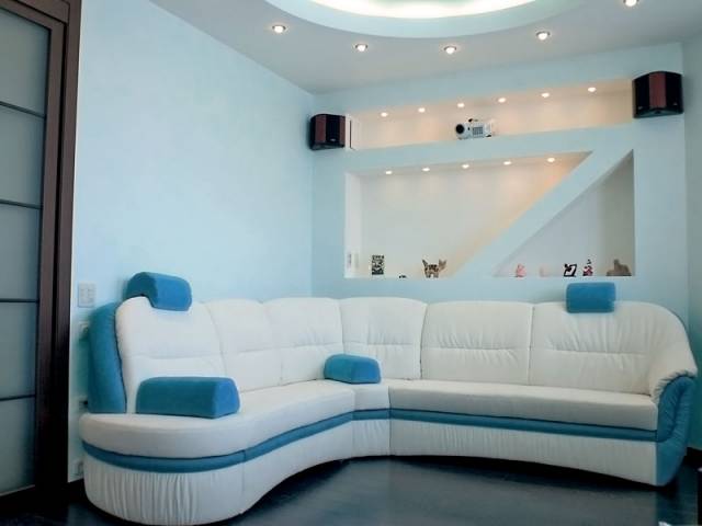 A design a falak gipszkarton (40 fotó) - szekrények, rések, ívek (a falak) A design a falak gipszkarton (40 fotó) - szekrények, rések, boltívek